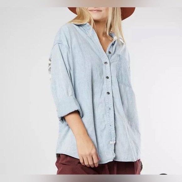 Free People Echo Rock Chambray - Picture 4 of 10